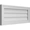 Ekena Millwork Vertical Surface Mount PVC Gable Vnt: Non-Functional, w/2"W x 1-1/2"H, Brickmould Frame, 28"W x 12"H GVPVE28X1202SN - alternate 2
